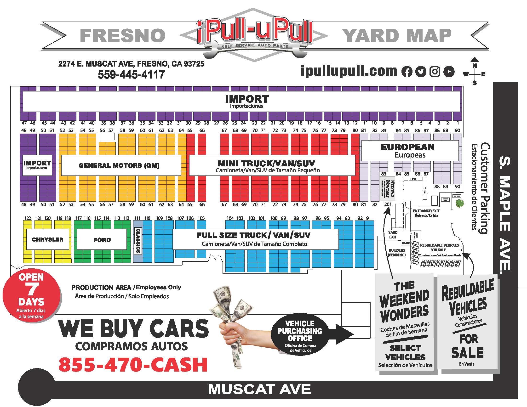Fresno Yard Map