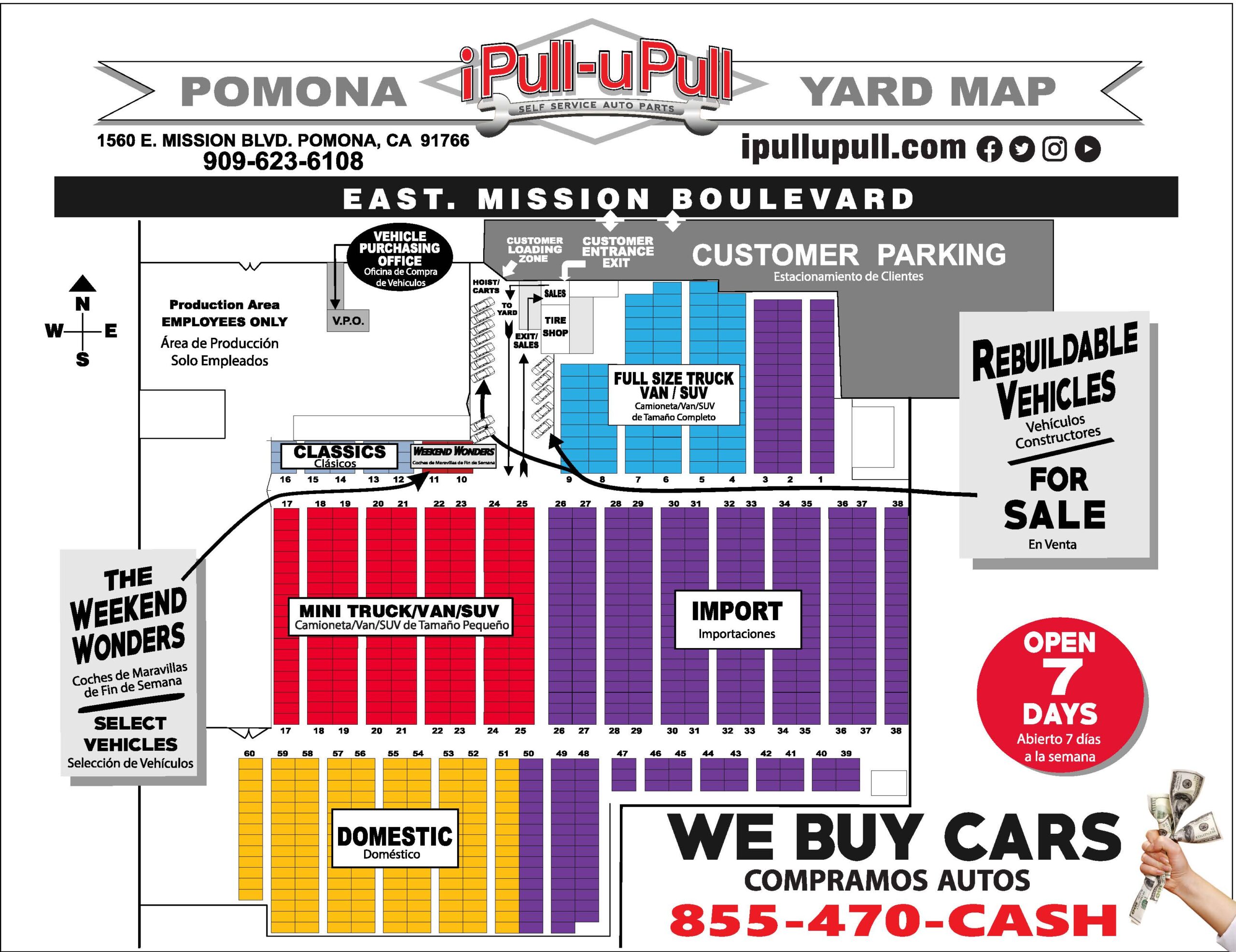 Pomona Yard Map