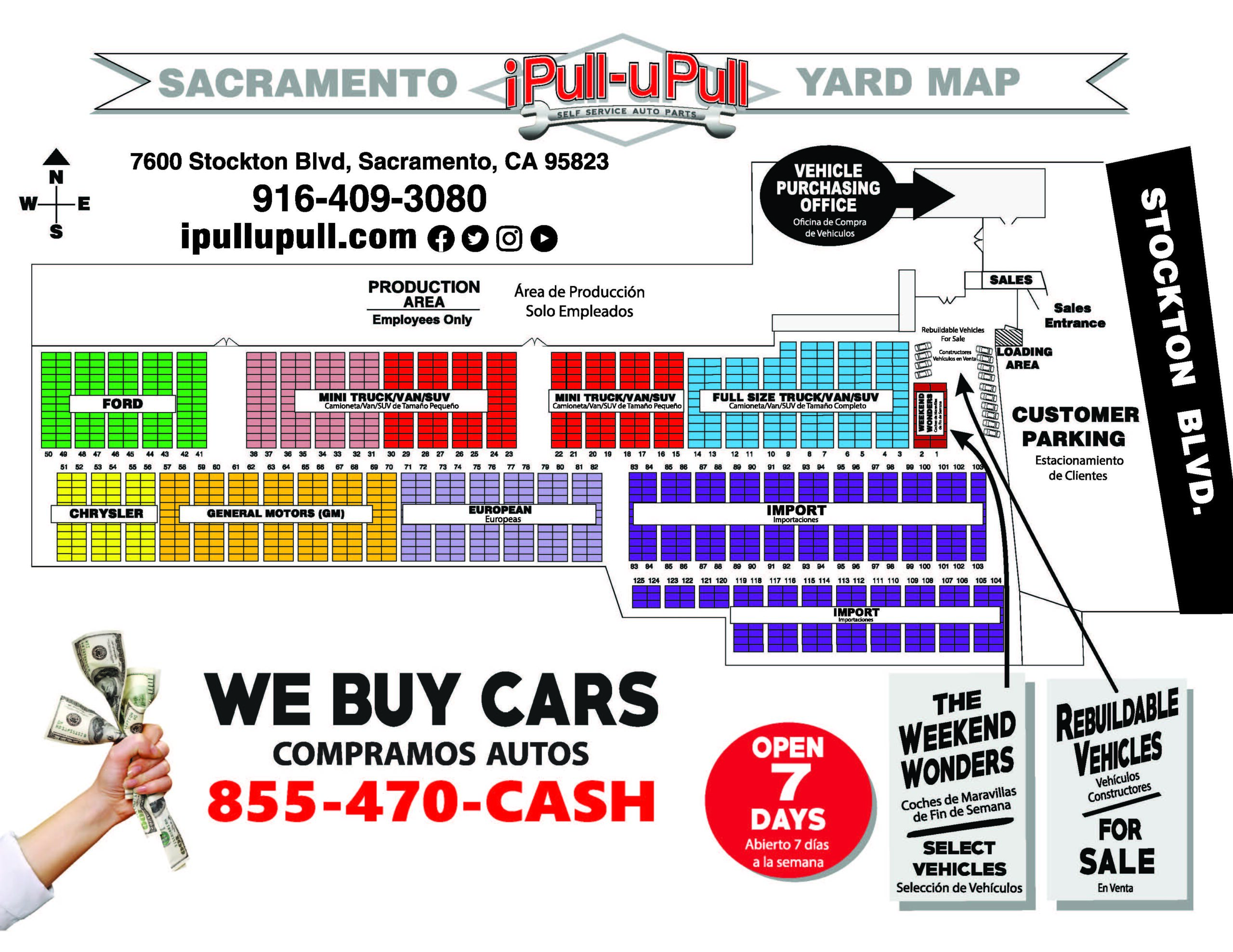 Sacramento Yard Map